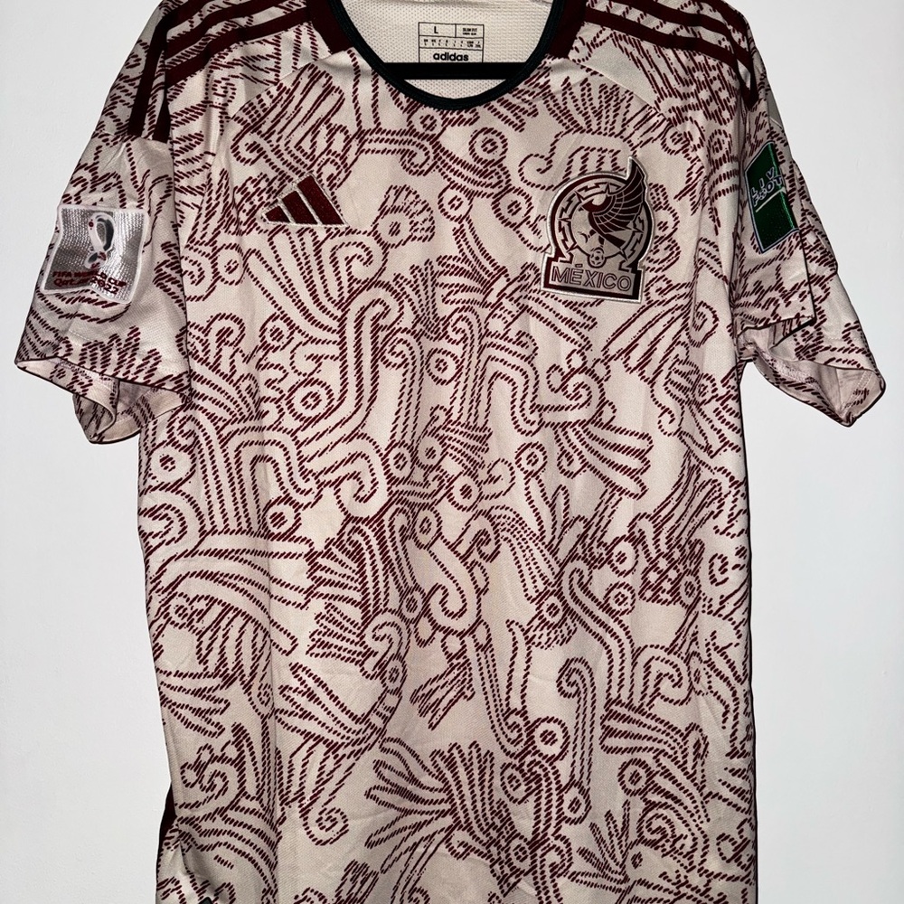 Adidas Mexico 2022 World Cup Away Jersey | Men's Large | Fifa Patch